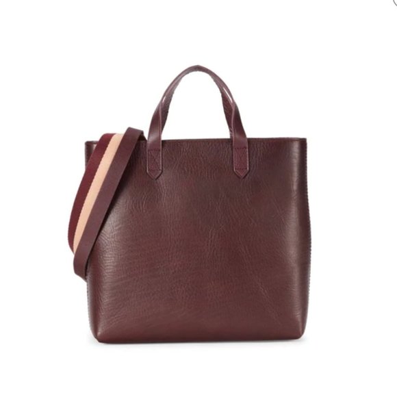 Inset Zip Transport Leather Crossbody Bag - Picture 1 of 2